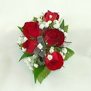 Red Sweetheart Rose Wrist Corsage