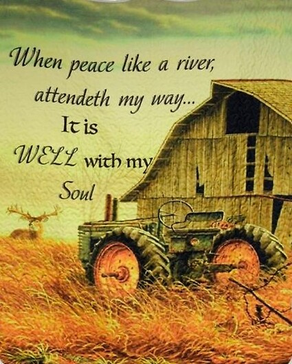 Barn Digital Print Quilted Throw