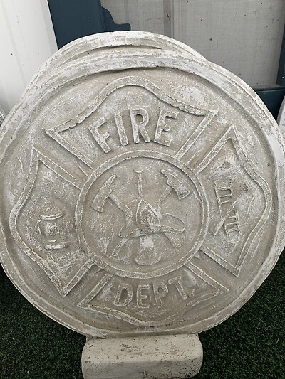 Fire Department Cement Stone