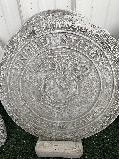 US Marine Corp Cement Stone