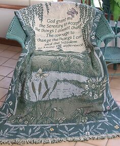 Serenity Prayer (2 layer) Throw