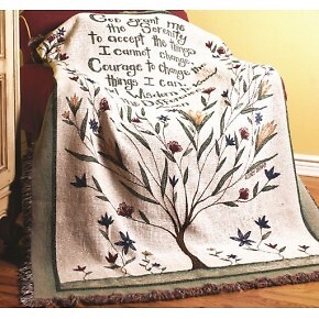 Serenity Prayer Throw