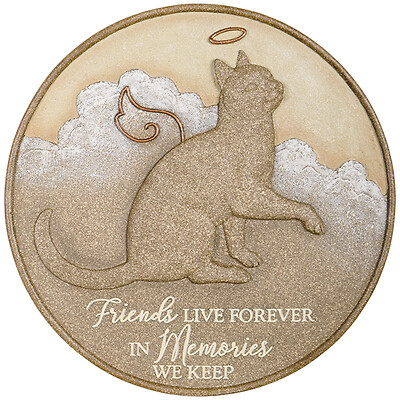&quot;Cats Live Forever&quot; Memorial Stepping Stone