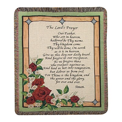 The Lord&#039;s Prayer Stained Glass Throw