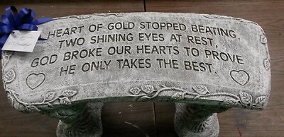 &quot;A Heart of Gold&quot; Bench