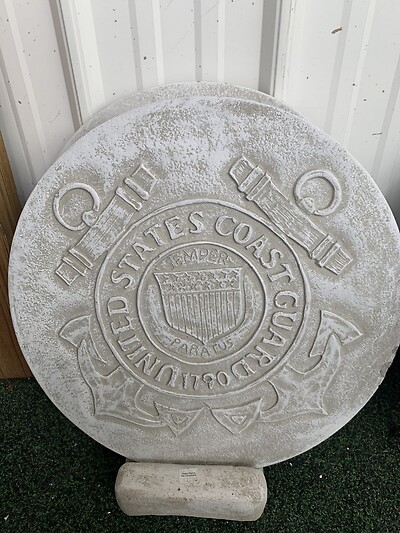 US Coast Guard Cement Stone