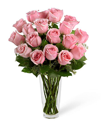 18 Pink Roses