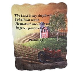 Lord is My Shepherd, 50&quot; x 60&quot; Quilted Throw