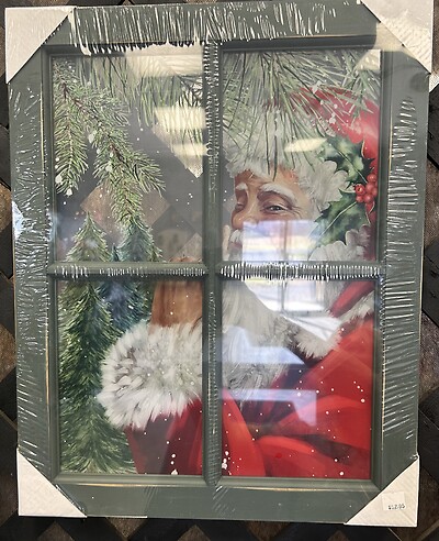 Santa Window Scene