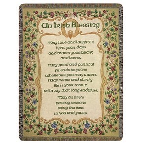 Peace and Plenty (An Irish Blessing) Throw