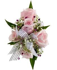 Pink Sweetheart Rose Wrist Corsage