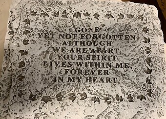 Gone Yet Not Forgotten Stone (Small)