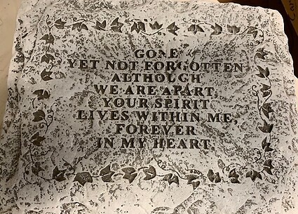 Gone Yet Not Forgotten Stone (Small)