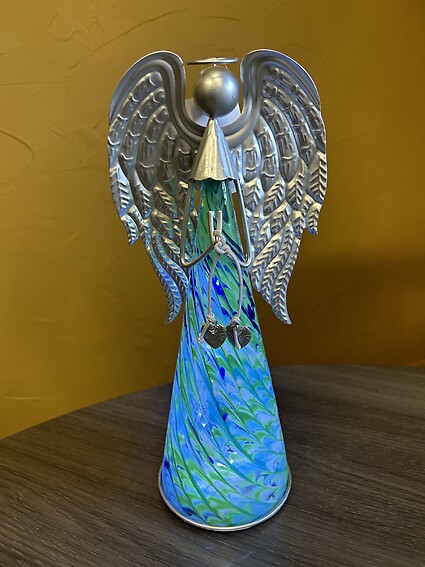 Murano Angel 13” Deco-Blue