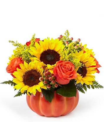 The Fall Pumpkin Arrangement