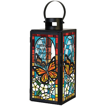 “Celebration of Life” Stained Glass Lantern