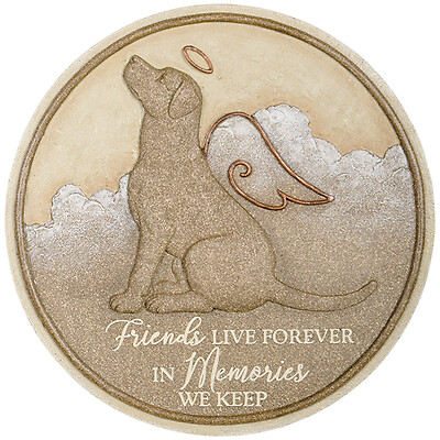 &quot;Dogs Live Forever&quot; Memorial Stepping Stone