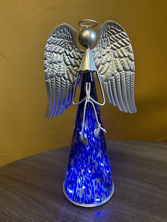 Murano Angel 13” Deco-Indigo